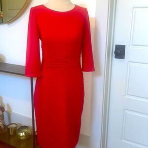 Ellen Tracy Red Dress Size 4